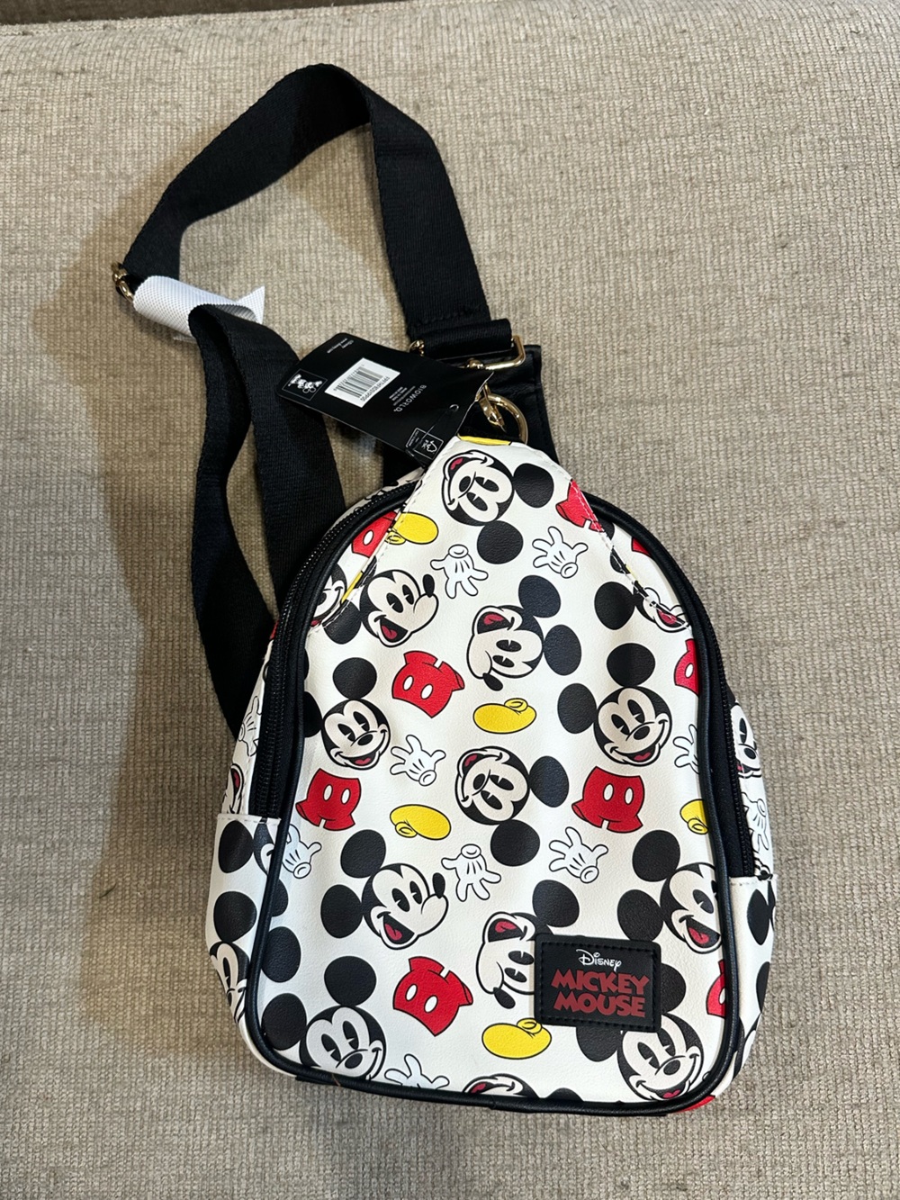 Brand new Disney Mickey Mouse White Logo Crossbody Bag